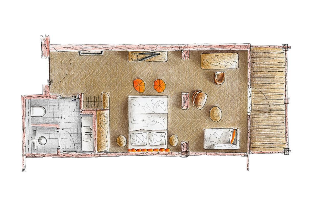 Das James Flensburg Zewnętrze zdjęcie A floorplan of a typical 19th-century apartment in Paris